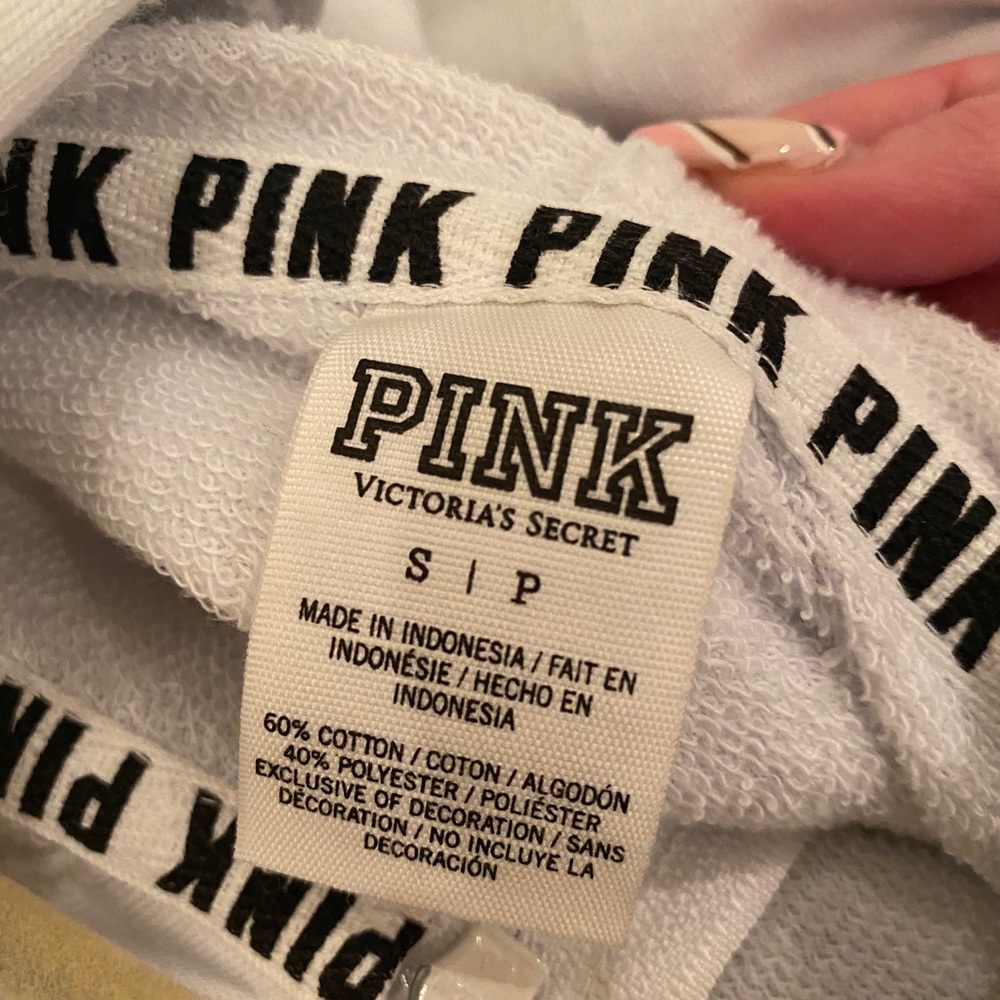 Victoria’s Secret Pink Zip-Up Hoodie Size Small - Picture 3 of 3